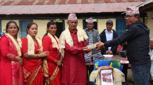 भण्डारी परिवारद्धारा विद्यालयमा अध्यक्षकोष स्थापना