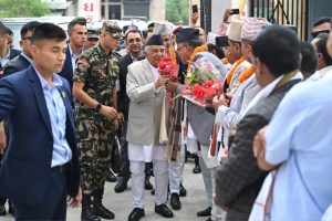 राष्ट्रपतिले उदघाटन गरे कोशी गाउँपालिकाको लौकही सिटी हल